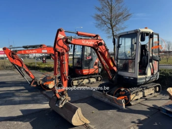 KX101-3 minigraver met cabine in gebruikte staat, geschikt voor exporttaxatie